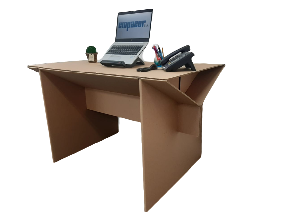 e-desk Escritorio en cartón corrugado 100 x 60 x 75